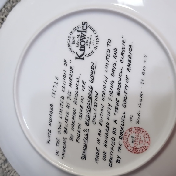 Norman Rockwell Vintage Collectors Plates Rediscovered Women Collection set of 5 - Picture 10 of 11